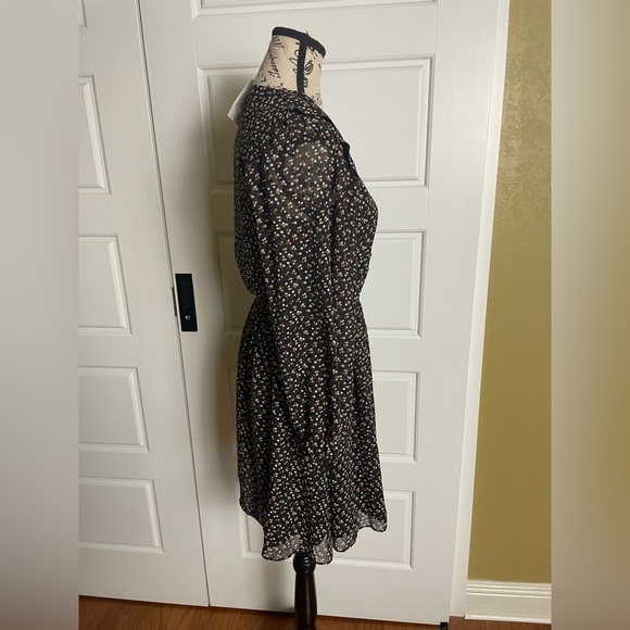 NWT Madewell Georgette Button-Front Mini Dress Adorable Ditsy XS - Picture 5 of 12